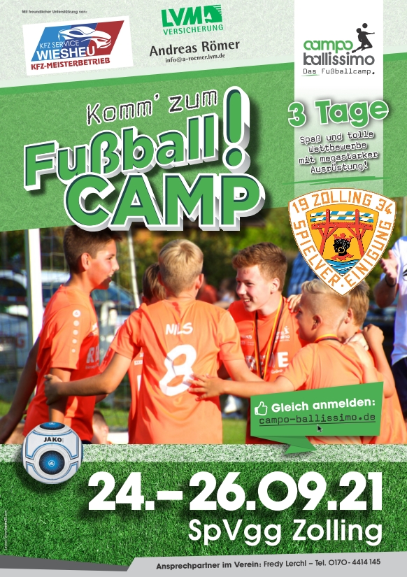 PLAKAT FUSSBALLCAMP 2021